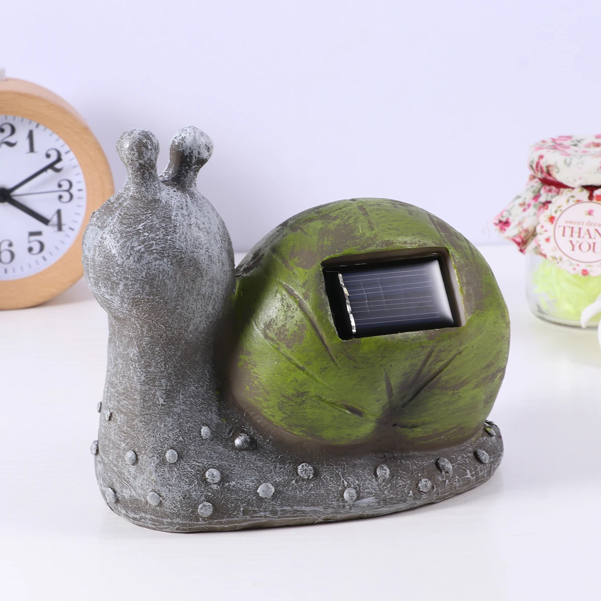 

Solar Powered Cartoon Animal LED Lamp Snail L Light for Garden Balcony Farm Waterproof Resin Outdoor Decoration