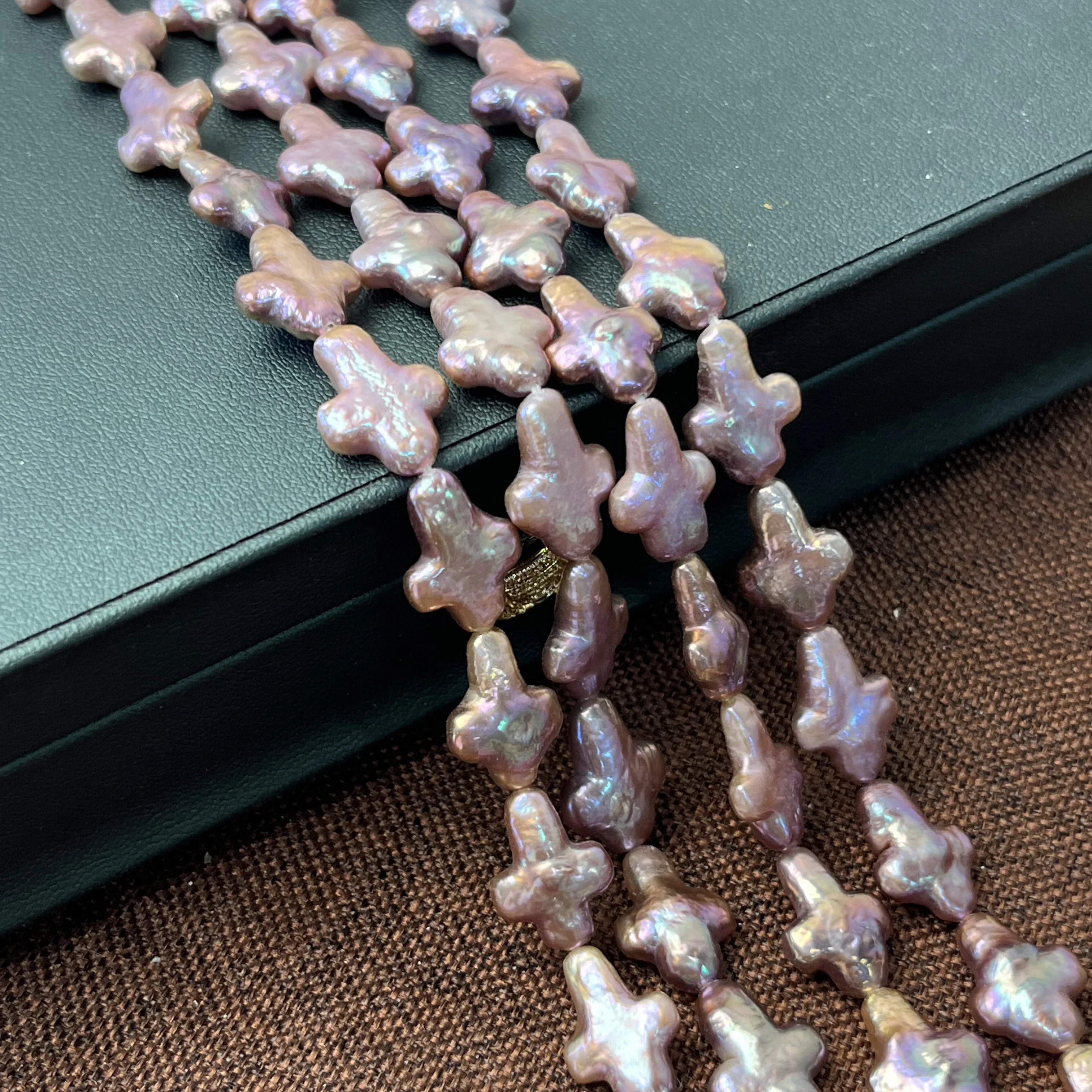 

10x14mm5A Small Natural Freshwater Purple Cross Bead Pearl Isolated Jewelry Make DIY Necklace Bracelet Accessories Wedding Women