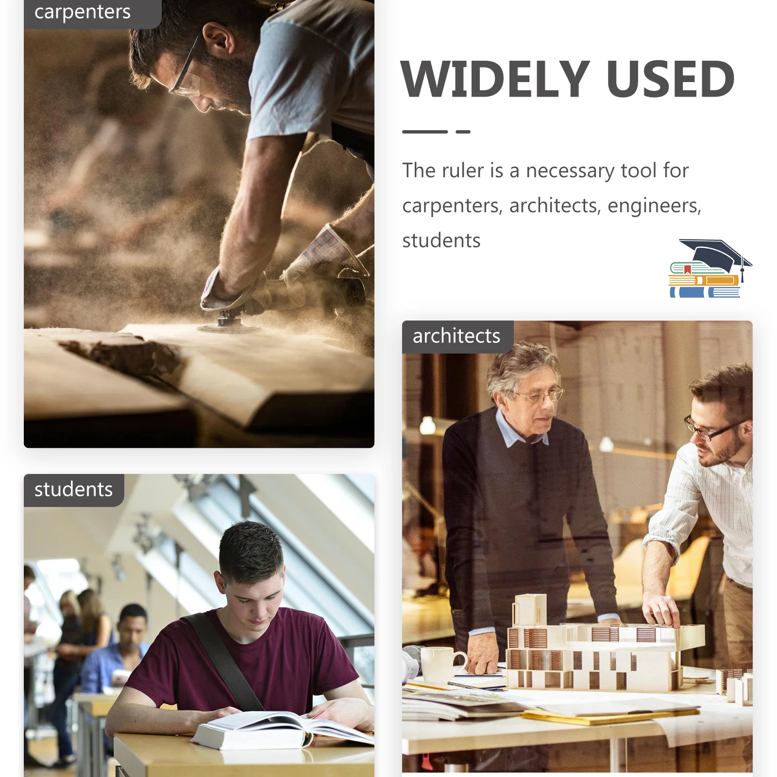 

1 Set Stainless Steel Ruler Heavy Duty Precision Measuring Tool Metric Scale Straight Metal Rule For Office School Engineering