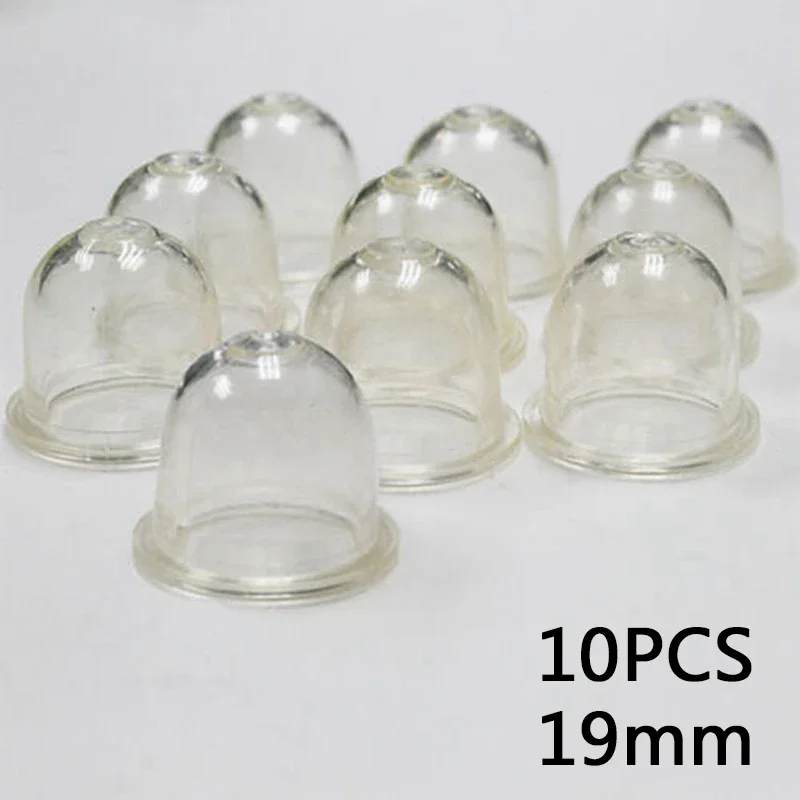 Bomba De Combustível Transparente para Carburador, Primer Bulb, Bolha De Óleo Para Motosserra, Cortador De Escova, Motosserras, Aparadores De Escova, 10 Pcs