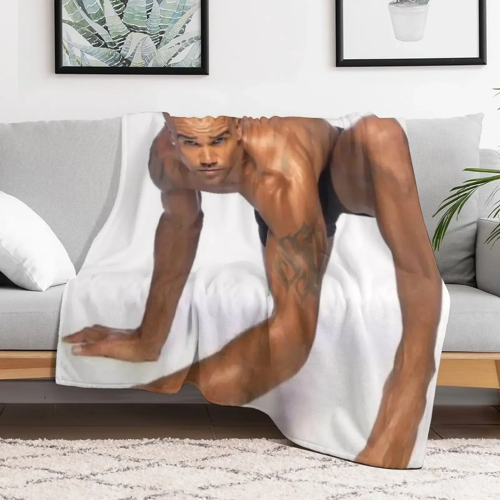 Shemar Moore Throw Blanket Winter beds Soft Beds Blankets