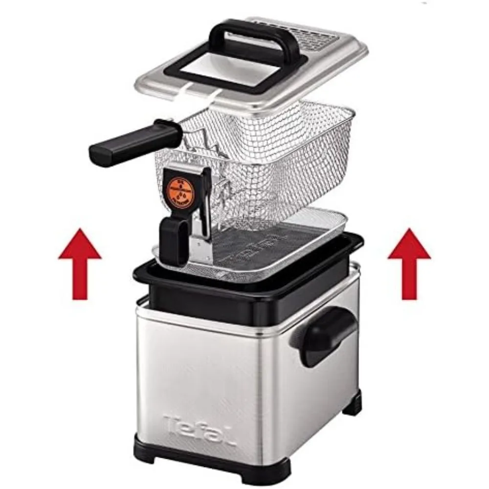 Tefal Filtra FR511170 - Pro Premium، Freidora Semiprofesional، 3 Litros de Capacidad، Temporizador Digital، Desmontable