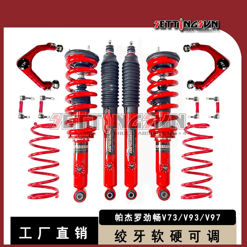 

2 Inch Lift Adjustable Coilovers Shock Absorber For Mits ubishi Paj ero Sport V73 V93 V97 Suspension Lift Kit