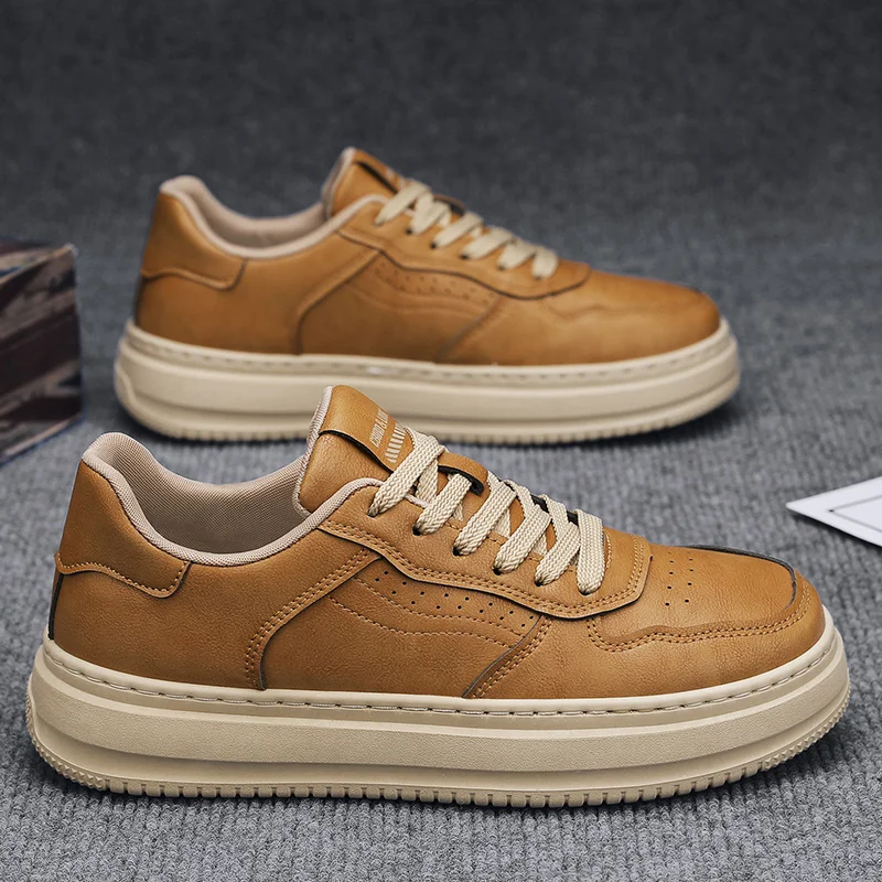 

Мужская обувь Кроссовки на платформе Скейтборд Повседневная мода Уличная кожаная походная спортивная обувь для бега Мокасины Дизайнерский роскошный теннис