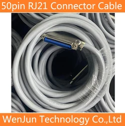 High Quality 25 pairs of 50pin Power Connector Cables RJ21 50pin Single head Cable Suitable for various switches