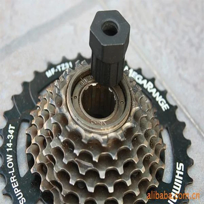 Bike Bicycle Cassette Flywheel Freewheel Lockring Remover Removal Repair Tool 12 Teeth Durable Carbon Steel Wrench Cycling Parts