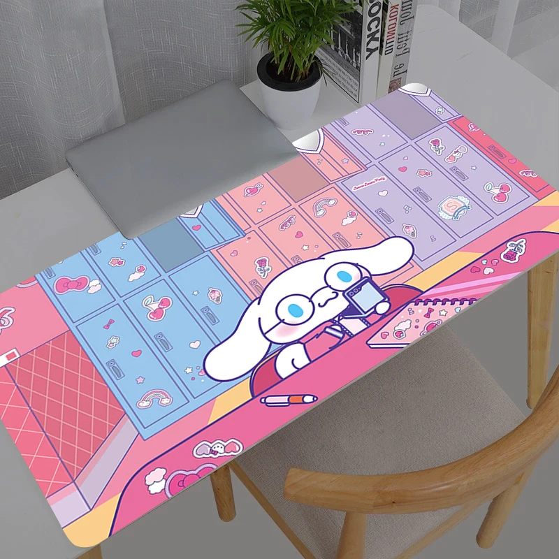 

Mouse Pad Computer Keyboard 900x400 Sanrio Cinnamoroll Carpet Large Gaming Accessories Mousepad PC Gamer Desk Mat Table