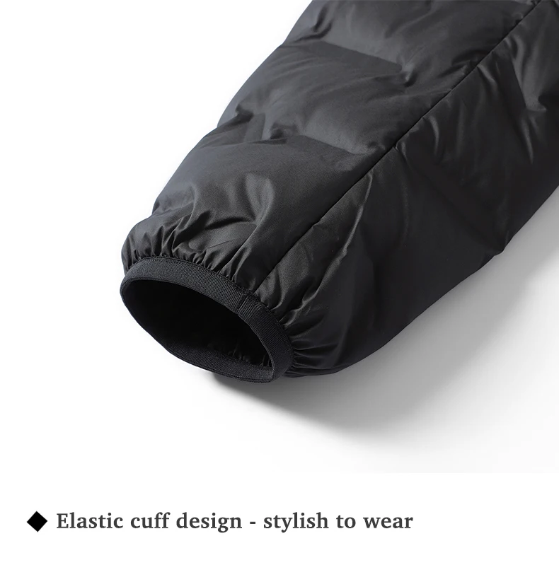 EUMERGX Herren Daunenjacke Winter Warme Entendaunen Leichte Polsterjacke Camping Klettern Trekking Graphen-Futter Mantel – Detail 23