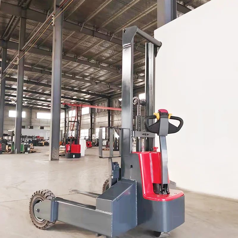 Electric Stacker Narrow Aisle Heavy-duty Walkie Rough Terrain Forklift 4WD Lithium-Ion Battery