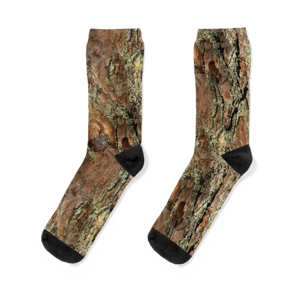 

Fir tree bark Socks anime Running cotton Socks Men Women's