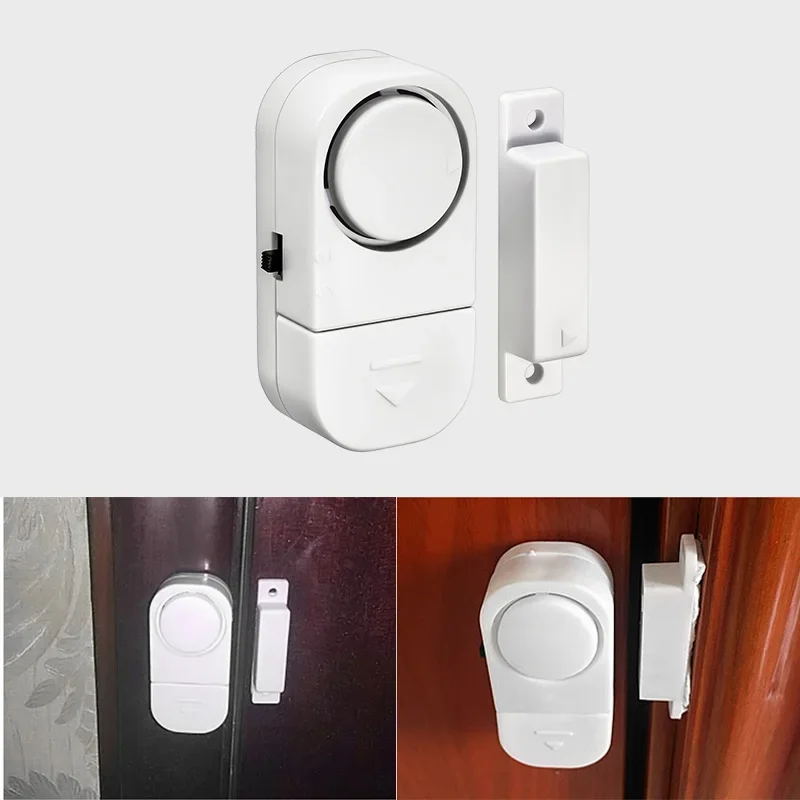 10 ชิ้นเซ็นเซอร์ประตูอิสระนาฬิกาปลุก 90dB ประตู Magnetic Sensor Wireless Home Windor Entry Anti Thief Burglar Security Alarm