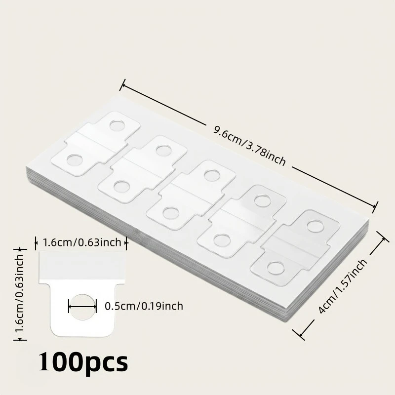 100pcs Self-Adhesive Perforated Reinforcement Stickers,Suitable for Notebooks,Loose-Leaf Binder Supplementary Inner Pages view 6