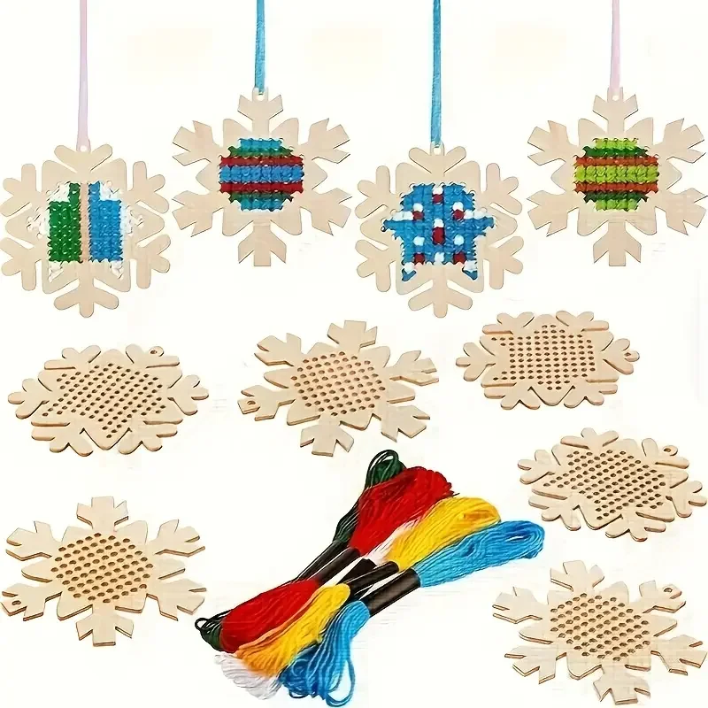 Kreuzstich-Anhänger zum Aufhän – Embroidery Xmas Ornaments Bewertung und Preis