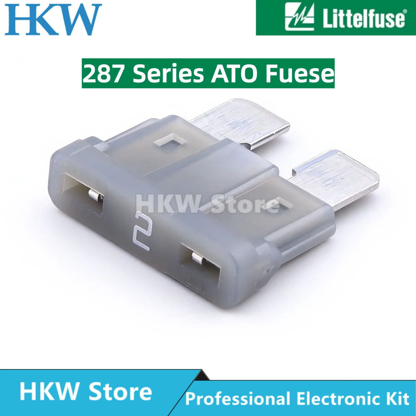 10-100PCS Littelfuse 287 Series 0287002.PXCN 2A Medium Blade Fuse 32Vdc 32V ATC Fuse ATOF New and Original