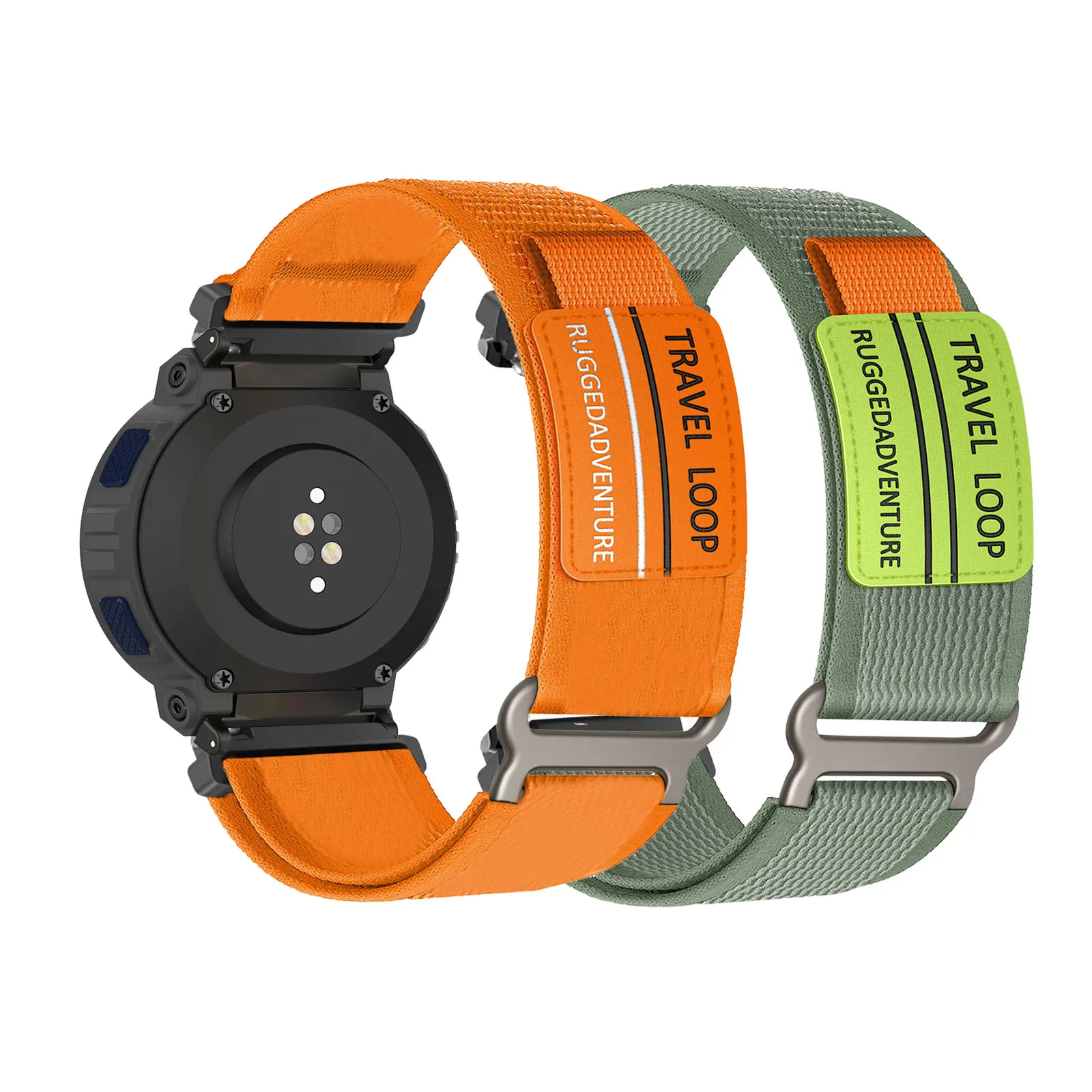 

2 шт. нейлоновые ремешки на липучке для Amazfit Active Edge, ремешок для мужчин и женщин