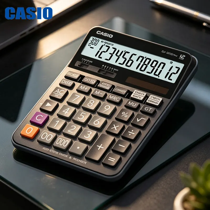 Casio DJ-120D/DX-12B/DX-120B/AX-12B/DH-14 High Quality Business Calculator Office Multi Office Keys Soft Not Disturbing People
