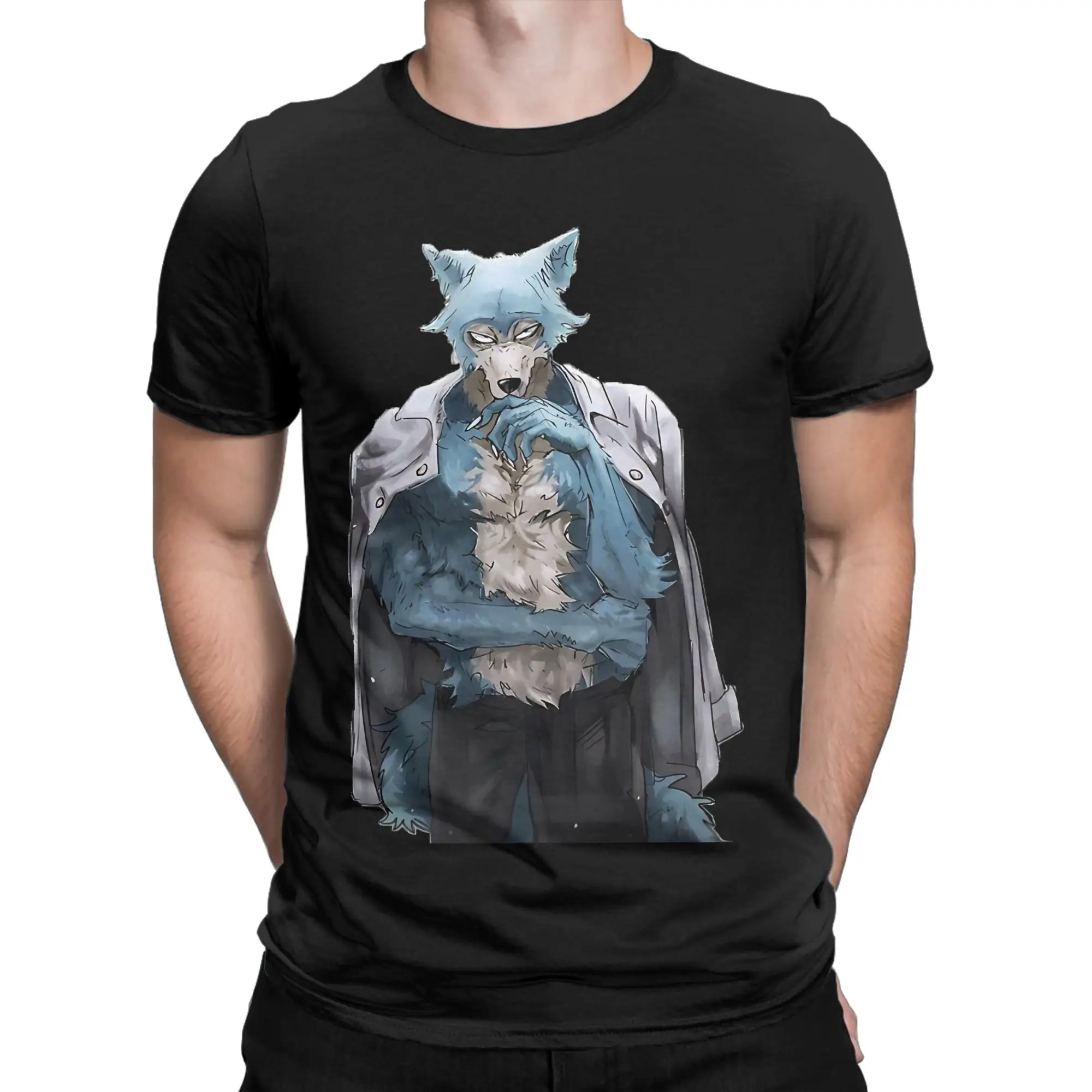 Beastars Legoshi Classic Shirt poster Funny Graphic 100% Cotton T-Shirt BEASTARS Final Season Part Tops Tees For Men