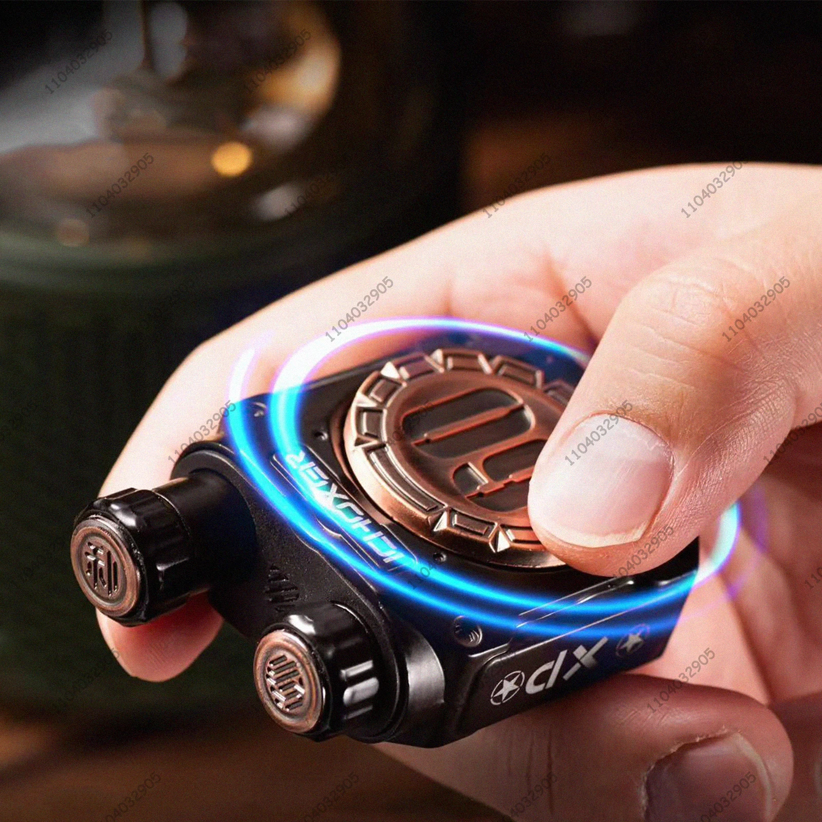 EDC métal Fidget Spinner rouleau bouton Clicker magnétique Fidget Gear Gadget soulagement du Stress Anti-anxiété cadeau