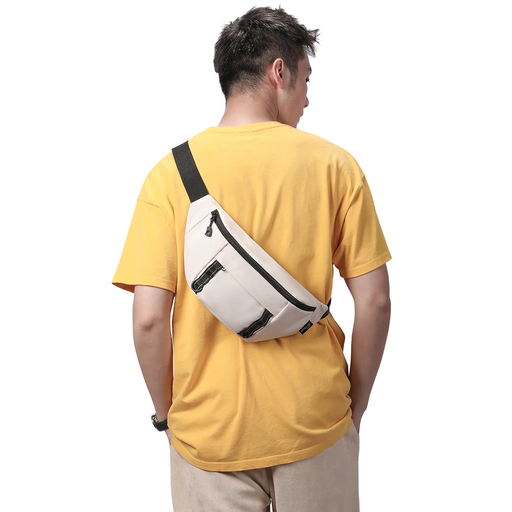 HcanKcan-Bolsa Crossbody impermeável para homens, bolsa no peito, bolsa de ombro Oxford masculina, leve, de alta qualidade, marido