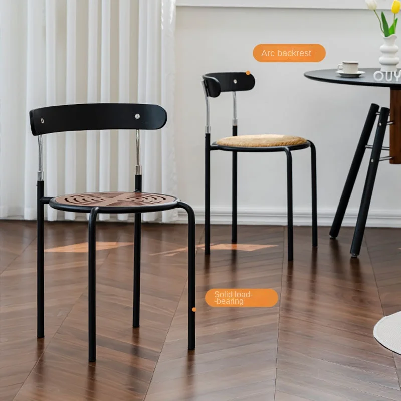 Joylive Home Gebruik Moderne Minimalistische Massief Houten Eetkamerstoelen In De Woonkamer Met Rugleuningen Make-Up Stoelen Dropshipping