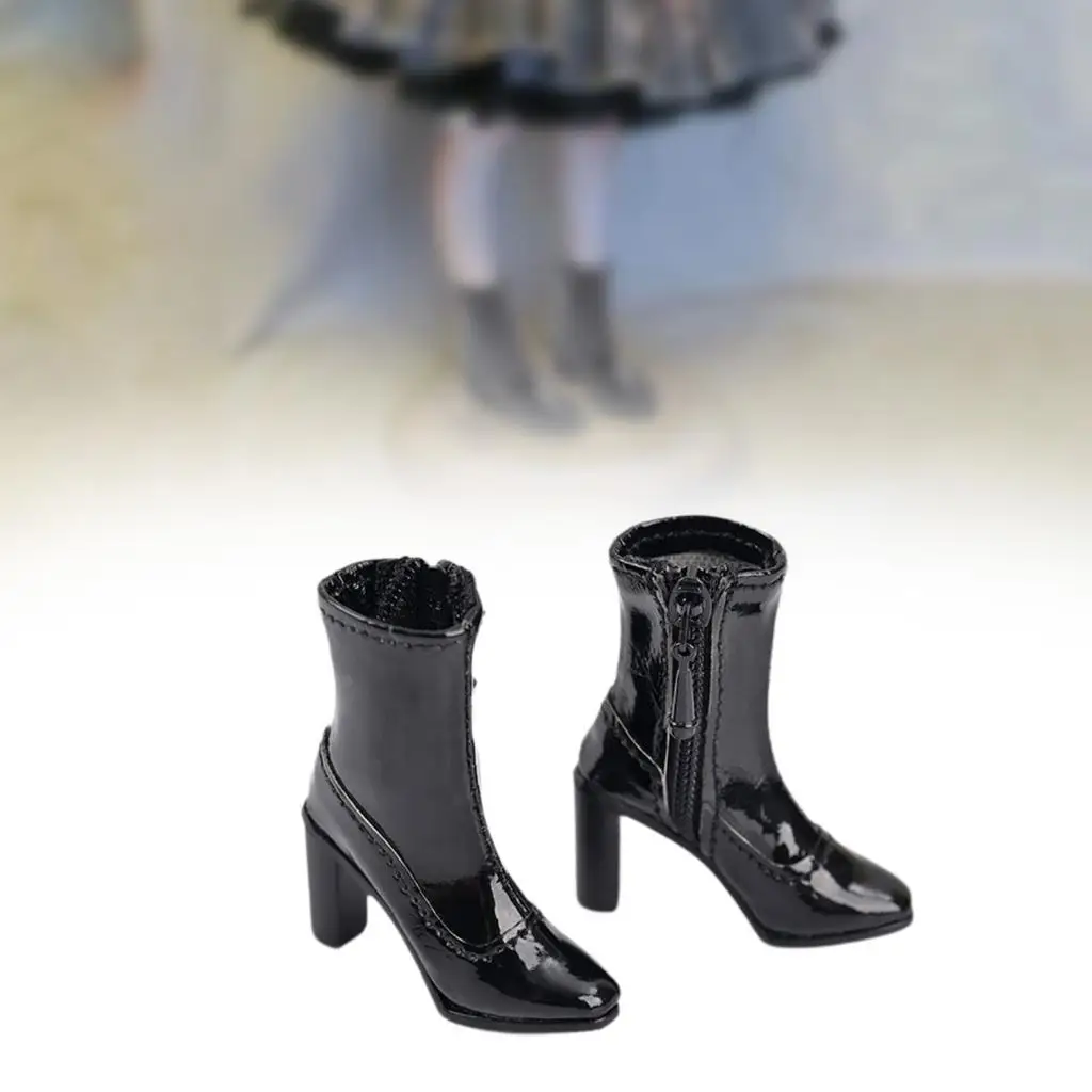 

1:6 Short Boots Lightweight Soft Casual Stylish Portable Comfortable DIY Styling Doll Model High Heeled Shoes Mini Shoes Figure
