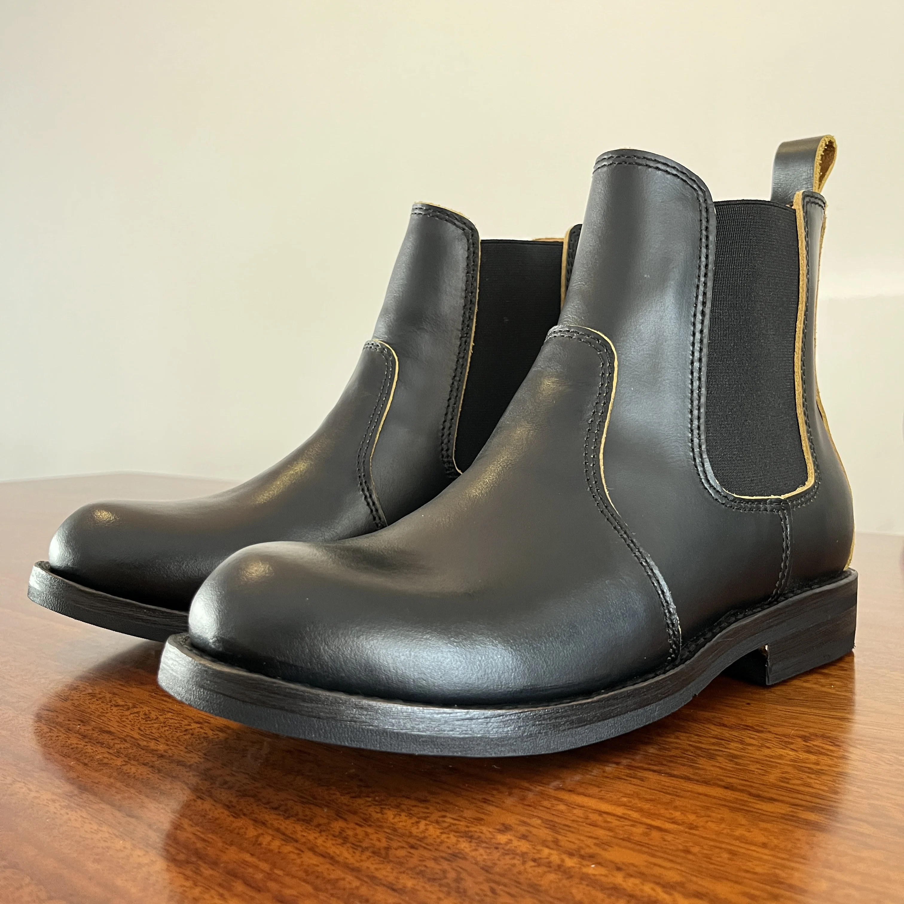 C66 RockCanRoll Full Size 35-50 Super Quality Genuine Italian Suede Cow Leather Handmade Goodyear Welted Beatle Chelsea Boot