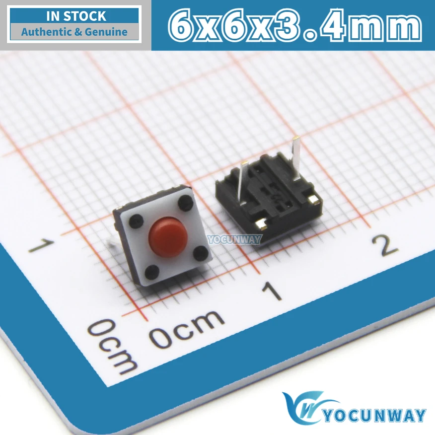HUANO Original Silent Micro Switch for Mouse 6*6*3.5mm Wired & Wireless Compatible Click Button with Specifications