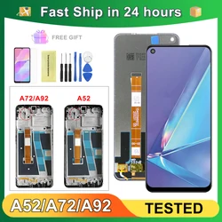 For OPPO A52 A92 6.5''For OPPO A72 4G 5G CPH2067 CPH2061 CPH2059 LCD Display Touch Screen Digitizer Assembly Replacement