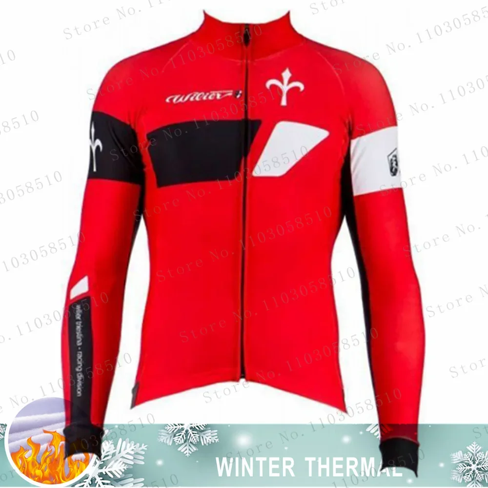 Wlller Winter Thermisch Fleece Fiets Lange Mouw Wielertrui Mannen Kleding Pro Team Outdoor Fiets Kleding Ropa Ciclismo 2024