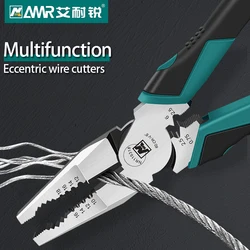 4-in-1 8 Inch Wire Stripper Tool: Cut, Strip, Crimp & Pliers - Perfect for Electric Cables