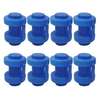 8pcs Trampoline End Cap Protective Fitness Blue For The Net Poles Waterproof Durable Safety Leisure 25mm Diameter Spare Part