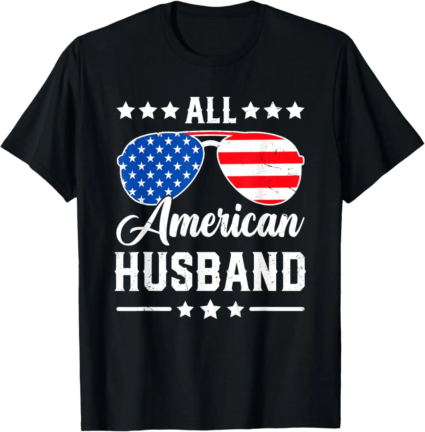 

All American Husband 4th of July Patriotic USA Matching T-Shirt