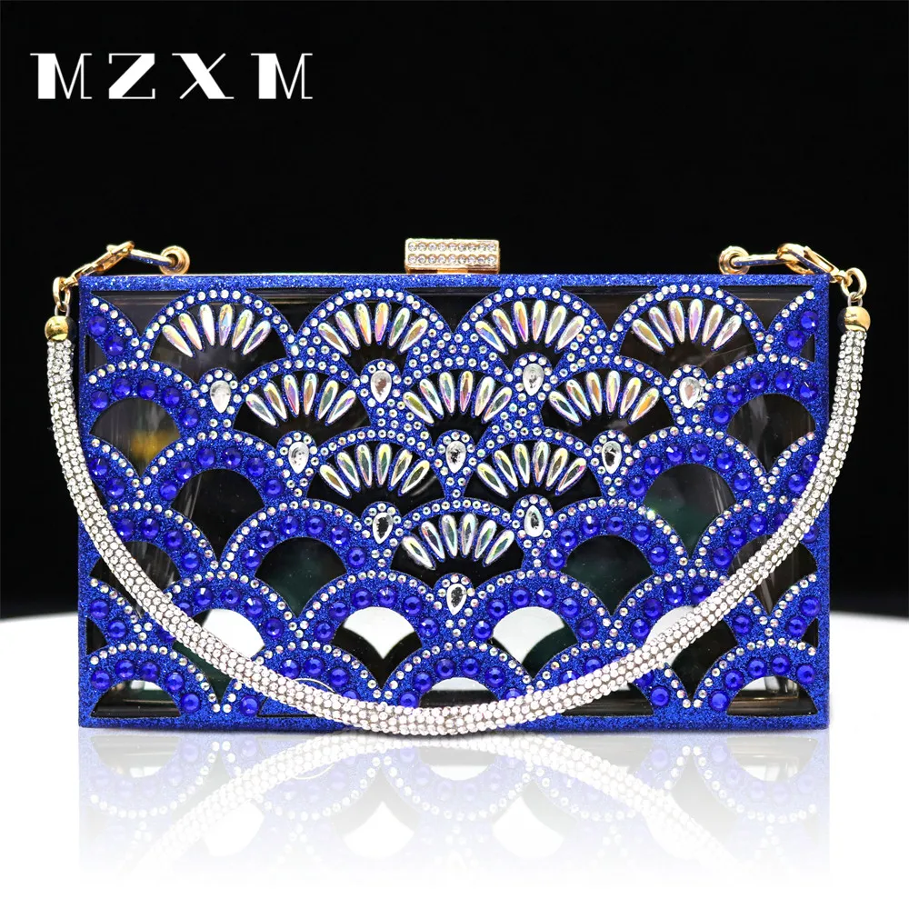 Flower Diamonds Women Bags Small Rhiestones Evening Bags Party Female 2023 Luxury Day Clutch Chain Shoulder Handbags