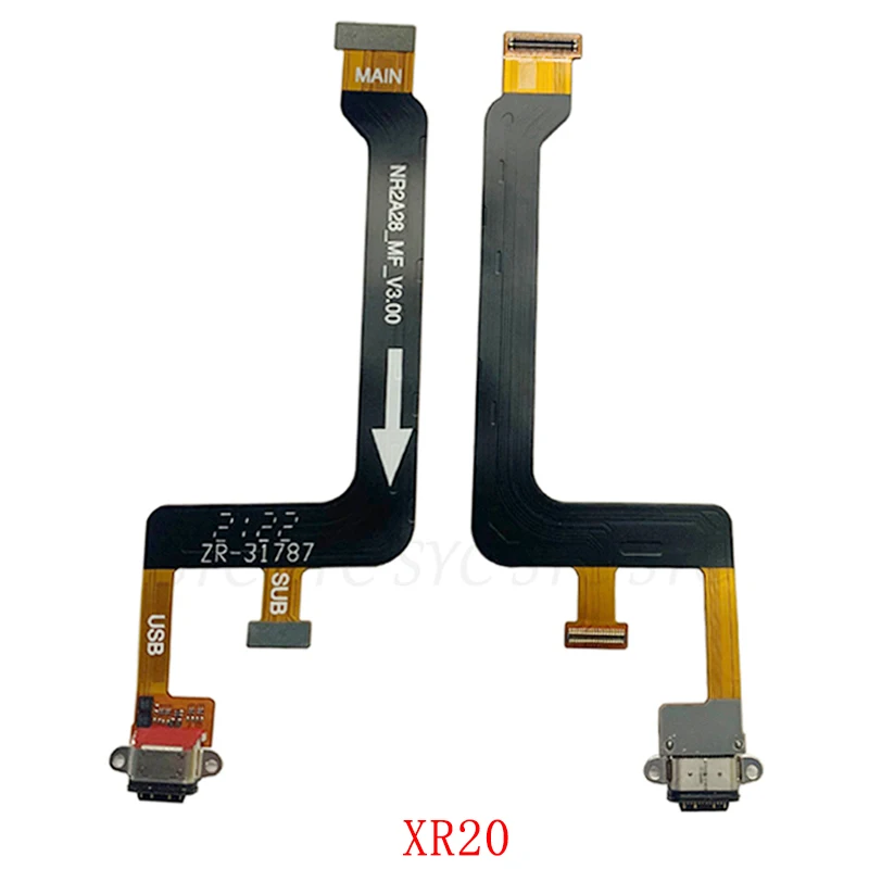 لوحة منفذ شحن Usb لنوكيا xr20 xr21 ، قطع غيار إصلاح الكابلات المرنة