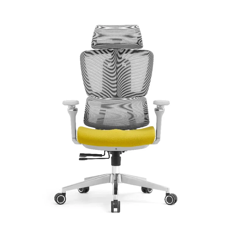 Guangdong Modern 4D Armrest High-Back Mesh Swivel Office Chair: Comfortable Work Seat With Optional Footrest