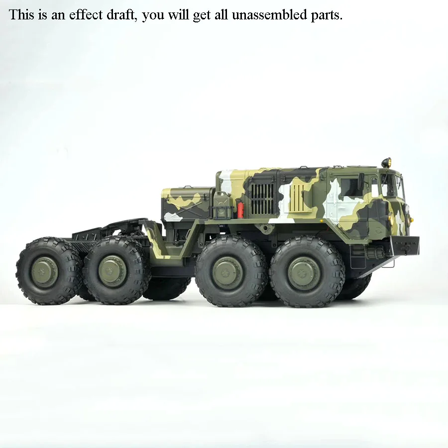 CROSS 1/12 RC BC8A Mammoth 8*8 Off-Road Car Military Truck KIT Motor Light Sound Unassembled Toys Gifts for Boys Model TH11099