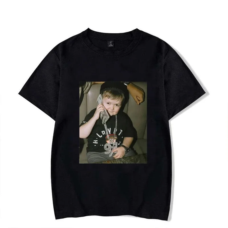 2026 Summer Hasbulla Fighting T-shirt Mini Khabib Blogger Graphic T-shirts Men Women High Quality Oversized Tee Shirt Streetwear