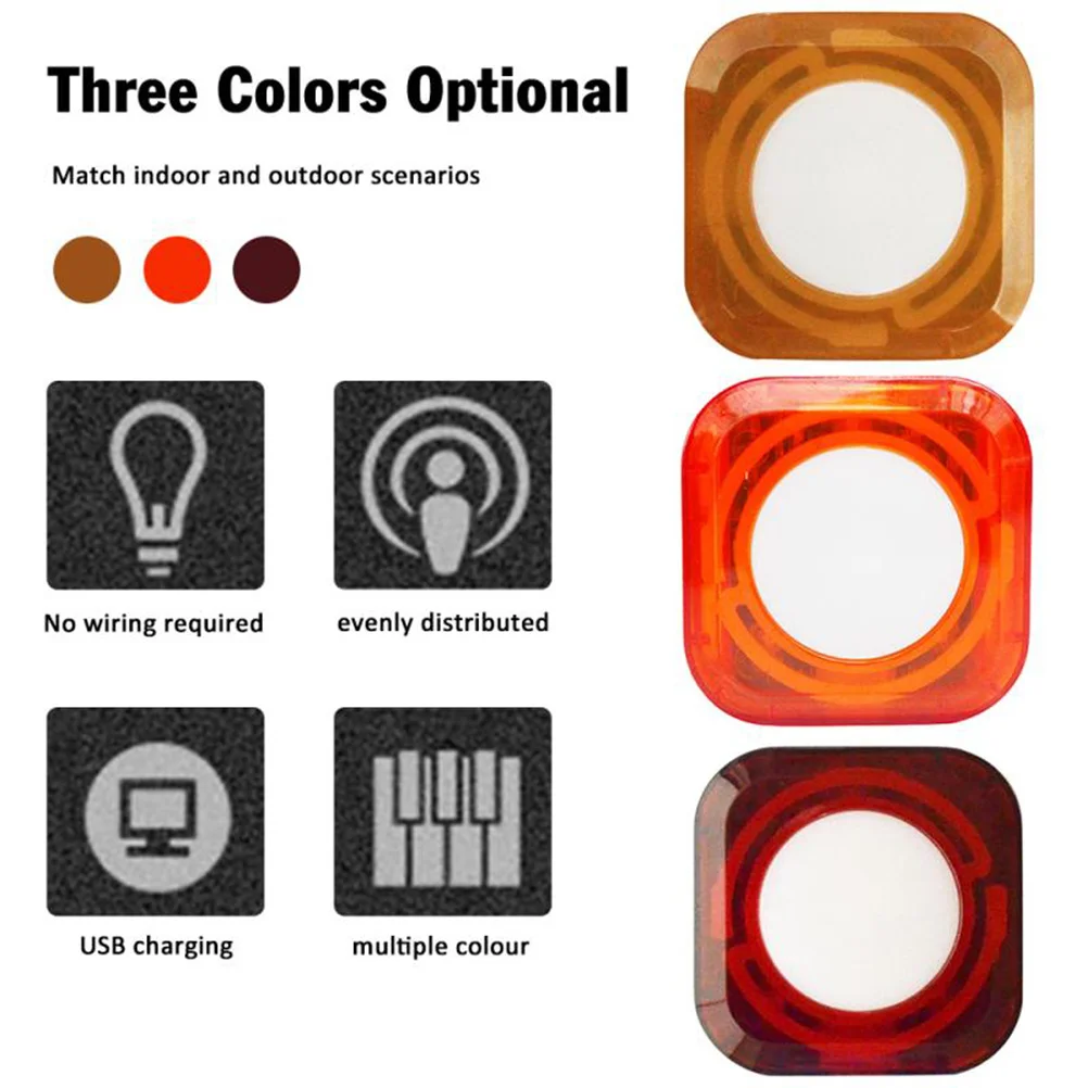 

1Pcs LED Touch Night Lamp USB Charging Colorful Silicone Patting Bedroom Festival Atmosphere Light Creative Home