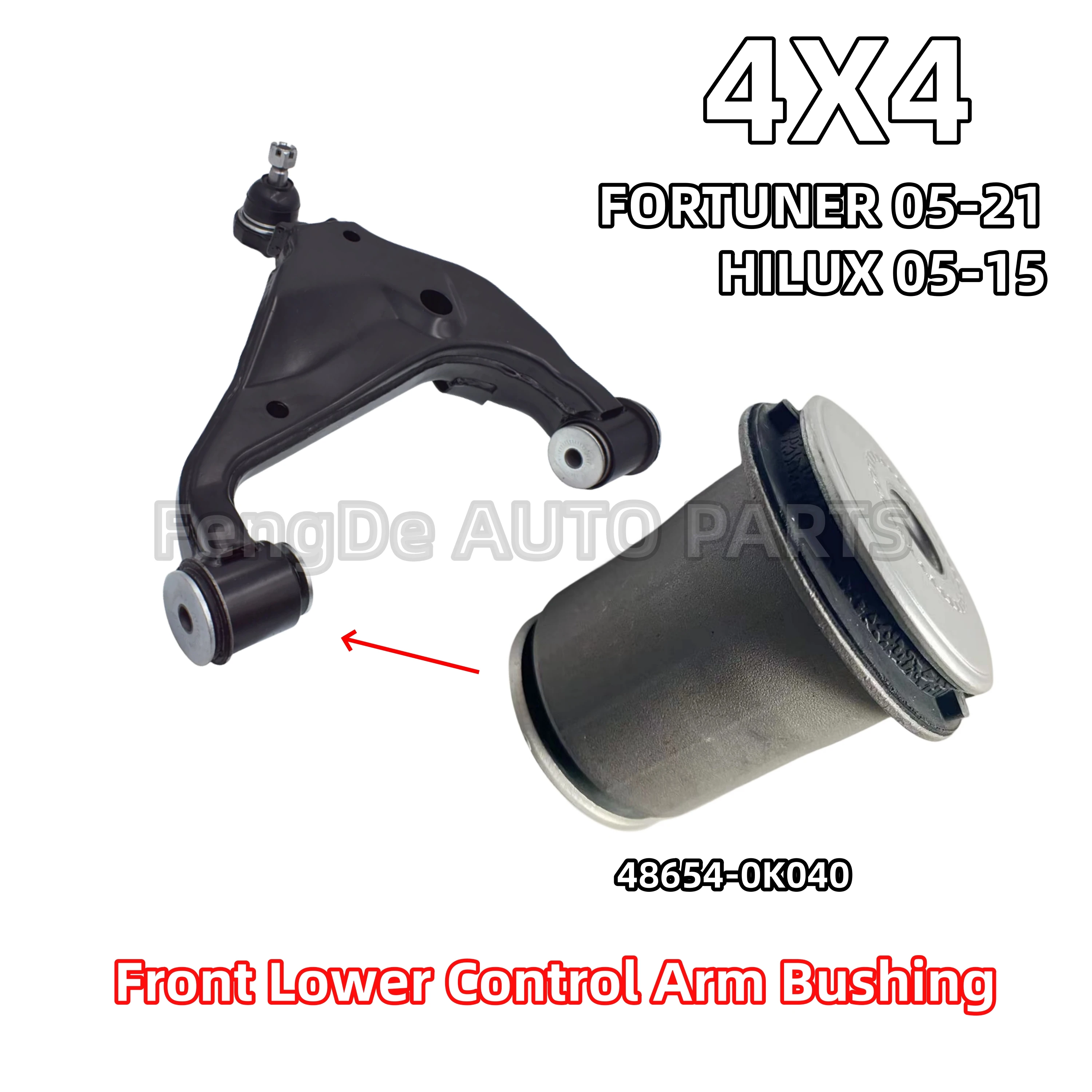 4WD Front Lower Contral Arm Bushing For TOYOTA FORTUNER GGN50 TGN61 HILUX 05-2015 GGN15 LAN25 48654-0K040 48068-0K040 480690K040