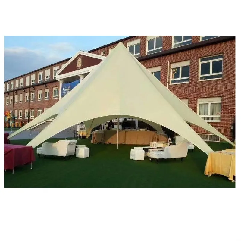

YTYIN Ivory 16M Star Party Shade Cover /50 Person Star Marquee Wedding Tents