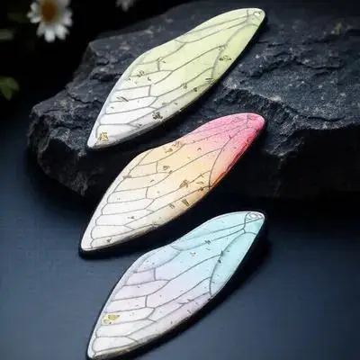 10Pcs DIY Hairpin Pendants Dragonfly Wing Resin Charms for Jewelry Making Craft Supplies Necklace Bracelet Earring Accessories