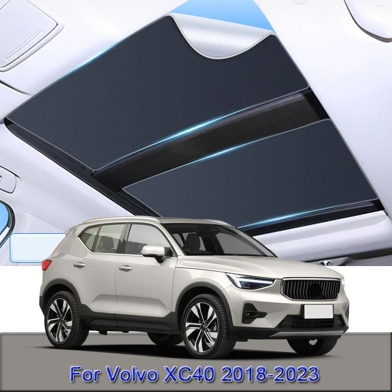 

For Volvo XC40 2018-2021 2022 2023 Car Electrostatic Adsorption Sunroof Sunshade Heat Insulation Skylight Sticker Accessories