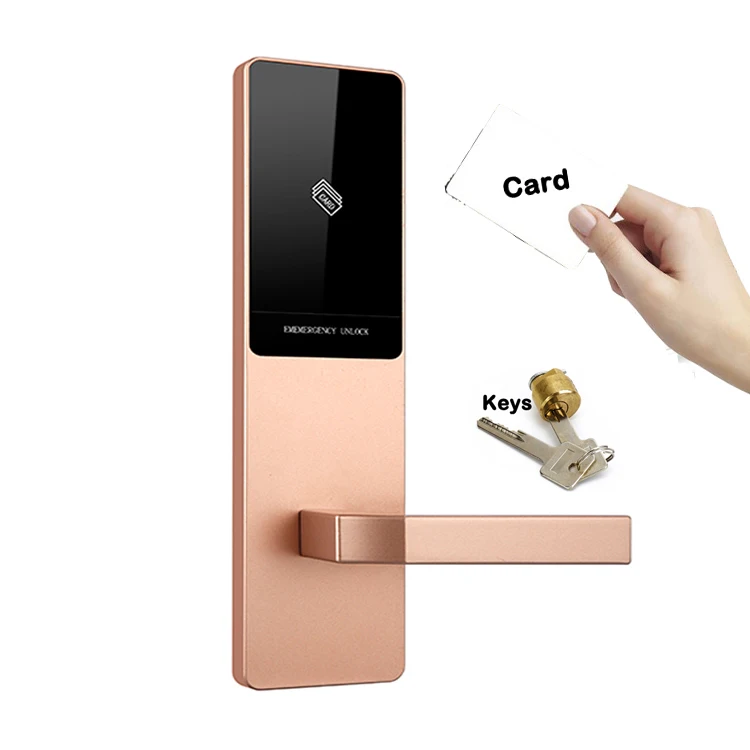 

TTHotel Electronic RFID WiFi Key Card Lock Smart Keyless Electric Hotel Door Lock with Software System