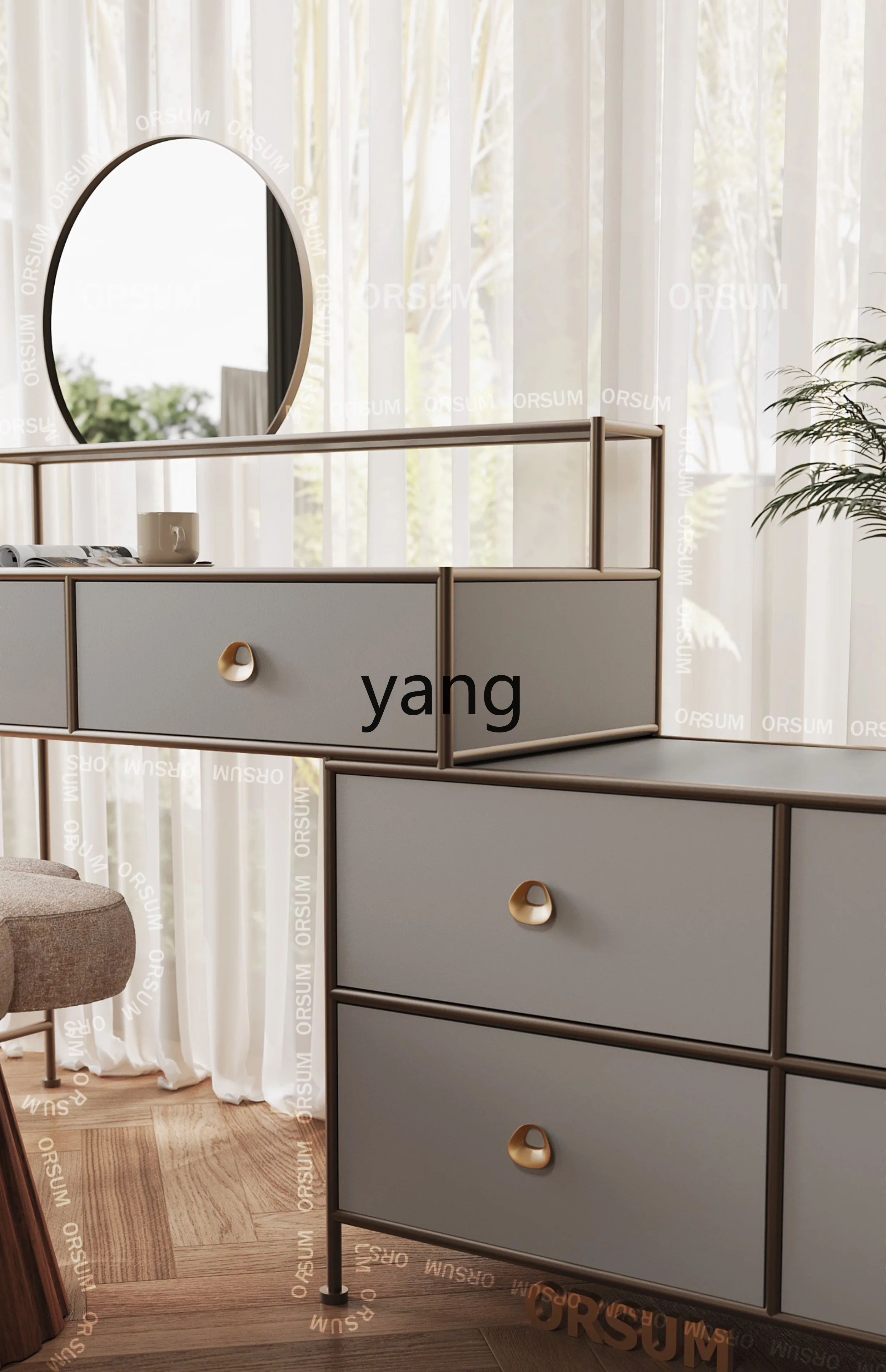 LMM モダン シンプル ドレッサー サイド キャビネット ライト 高級 アート クリエイティブ ハードウェア テーブル