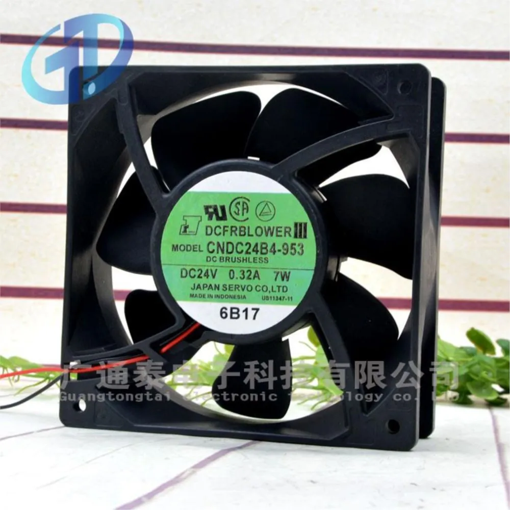 for Servo CNDC24B4-953 24V 0.32a 7W 12038 Axial Fan 12cm