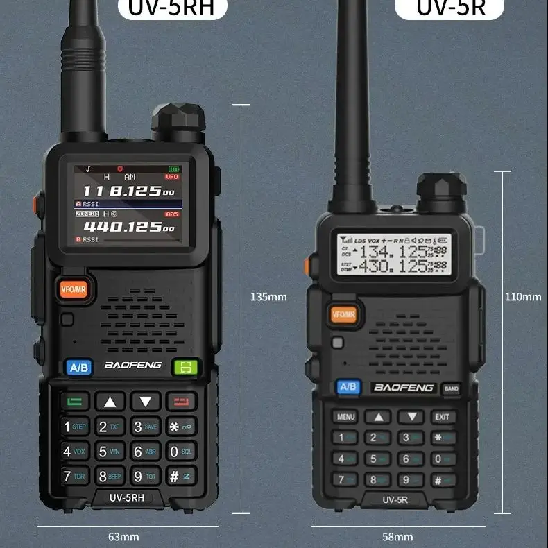 Baofeng-Talkie Walperforé UV5RH, FM, RX, VHF, UHF, Type C, ScramJeff, Crypt, Détressage, Tonalité, Extérieur, HAM, Communication sans fil, Radio bidirectionnelle