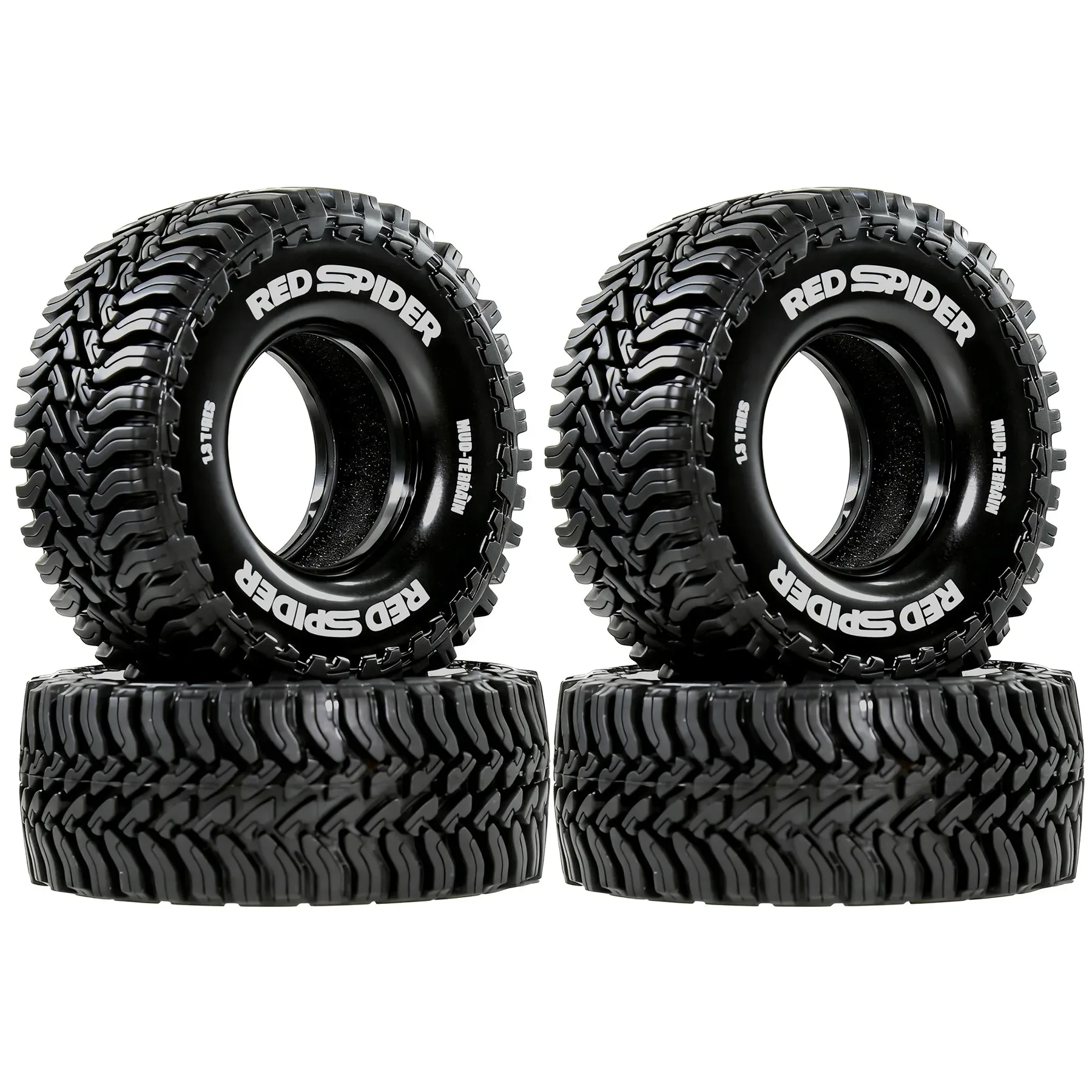

4pcs 1.3 Inch 68mm All Terrain RC Crawler Tires With Foam Inserts Fit 1/18 TRX4M FCX18 1/24 SCX24 AX24 FCX24 Mini Crawler Parts
