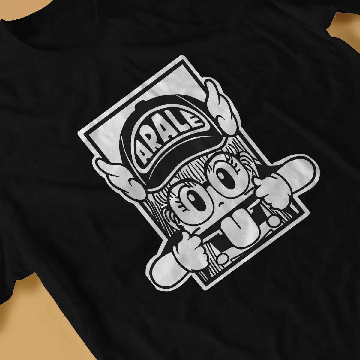 Arale-drスタイルのポリエステルTシャツ,半袖,代替品