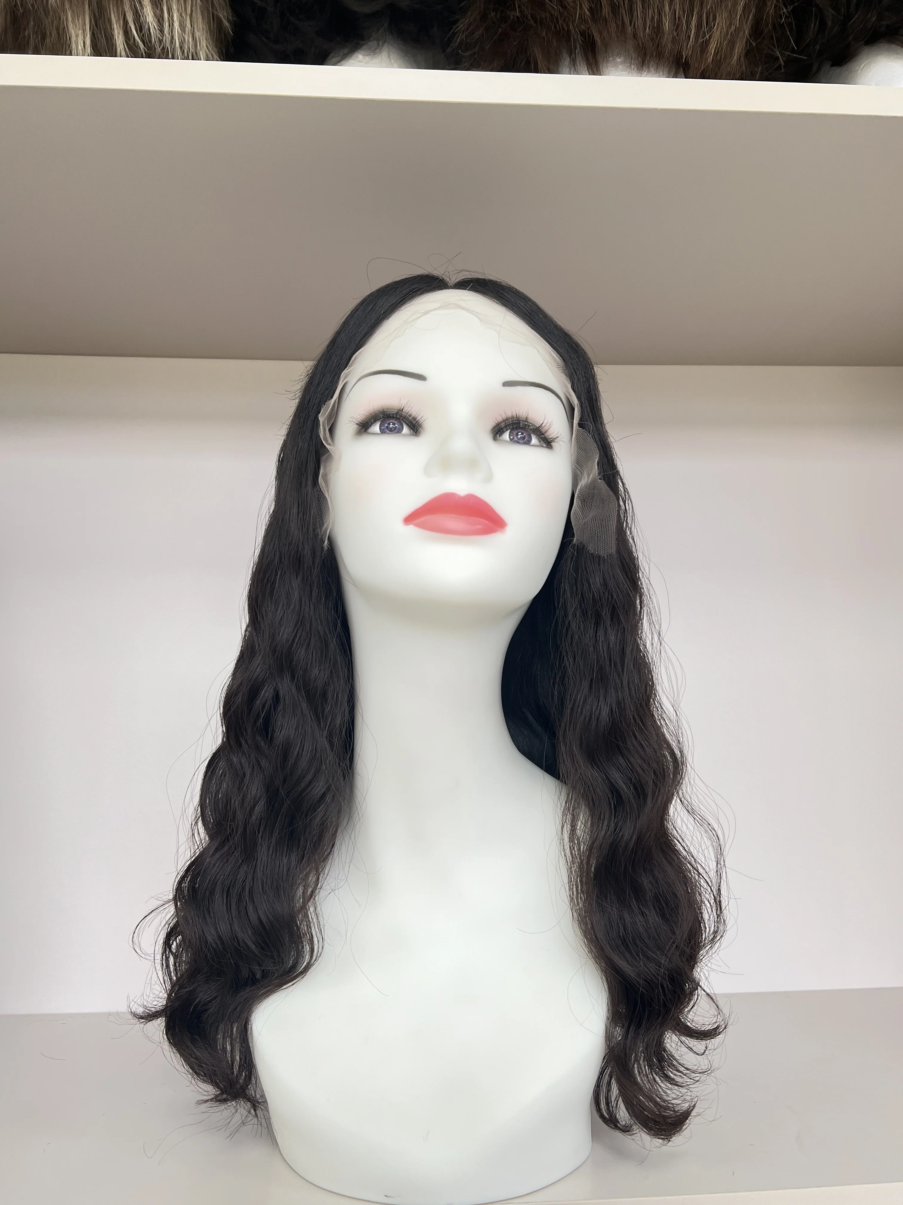 Lace top wig Kosher Wigs European hair natural black color TsingTaowigs Human Hair Jewish Wig Lace Top For Women Free Shipping