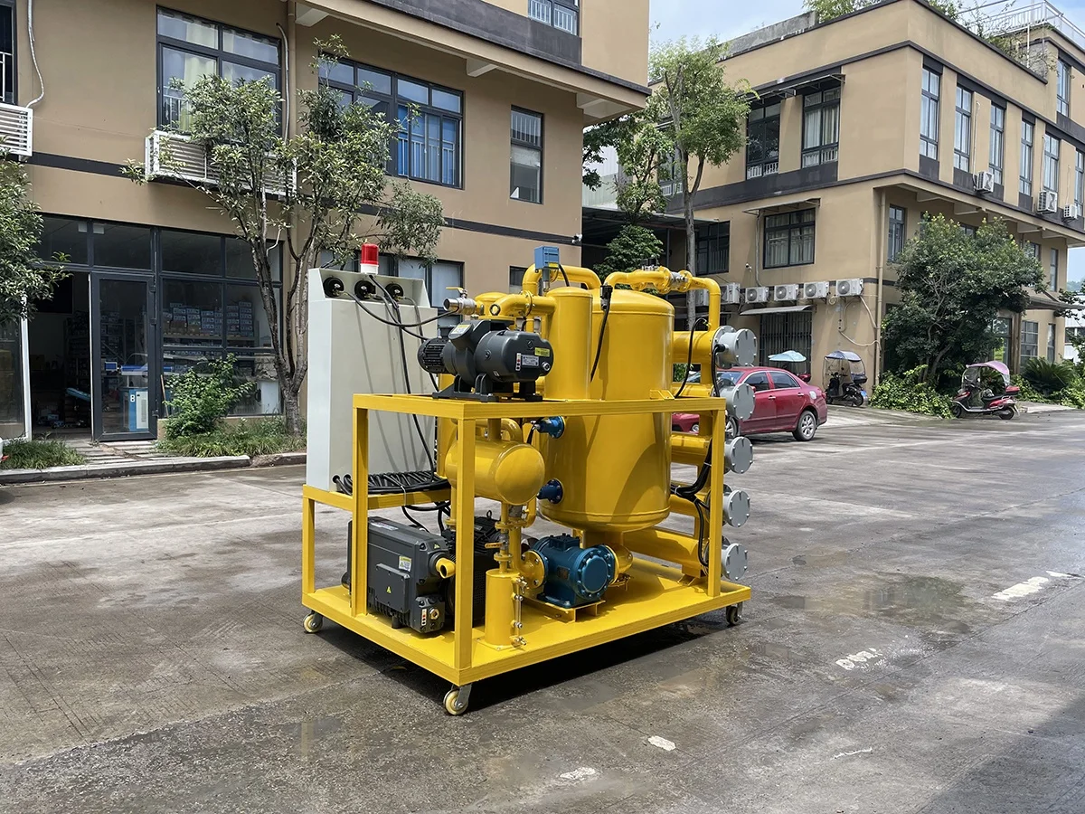 Degasificador de aceite de transformador de alto vacío/máquina de deshidratación y degrasificación de aceite de aislamiento